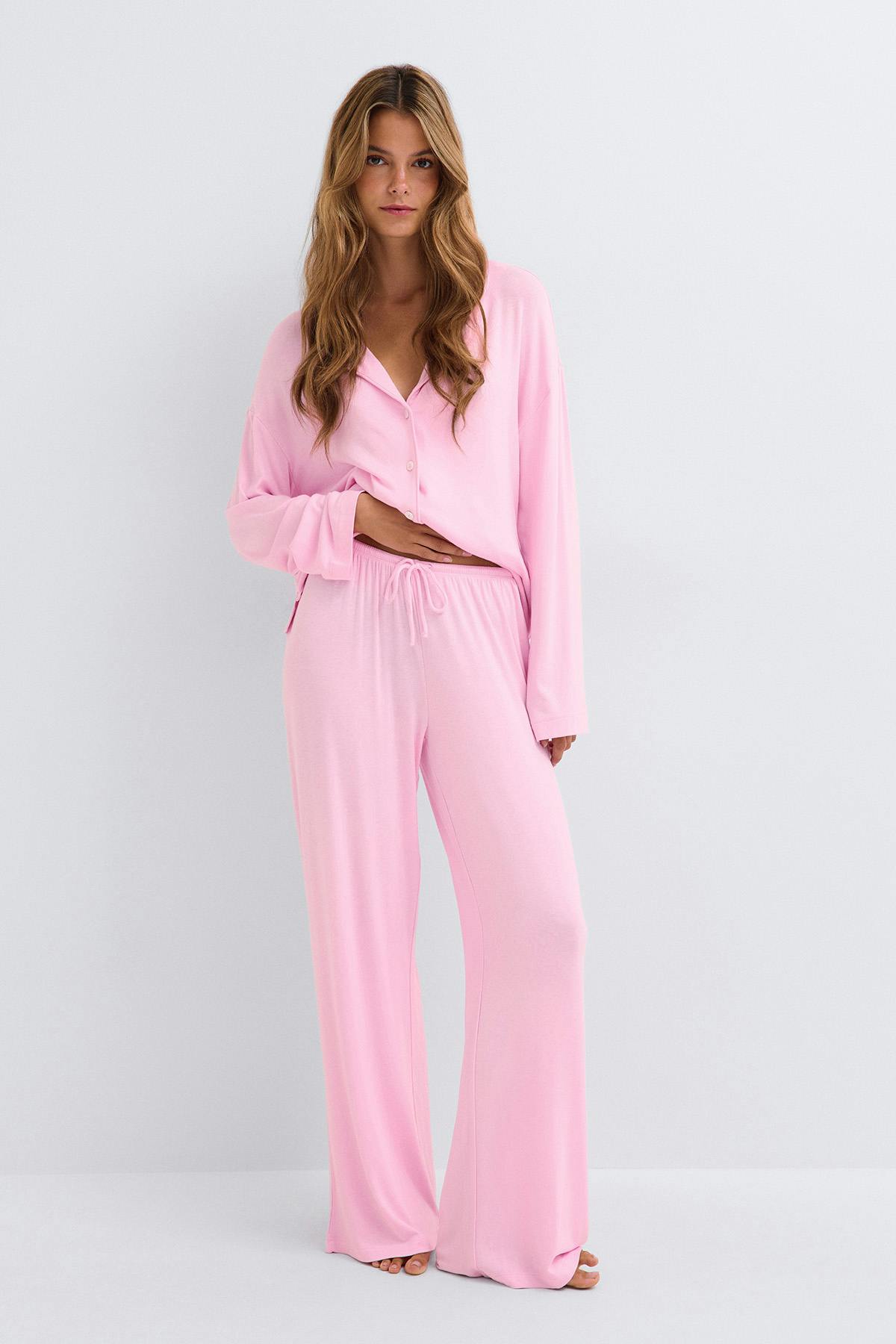Soft pyjamas trousers - Marron foncé