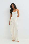 Soft pyjamas trousers - Berry aop