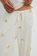 Soft pyjamas trousers - Berry aop