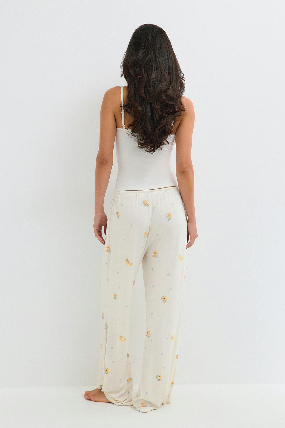 Soft pyjamas trousers - Berry aop