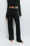 Soft pyjamas trousers - Pink heart aop