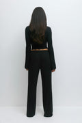 Soft pyjamas trousers - Pink heart aop