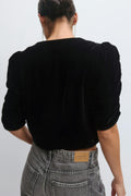 Velour top - Noir