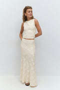 Jacquard tank - Crème