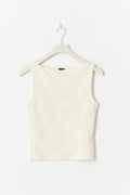 Jacquard tank - Crème