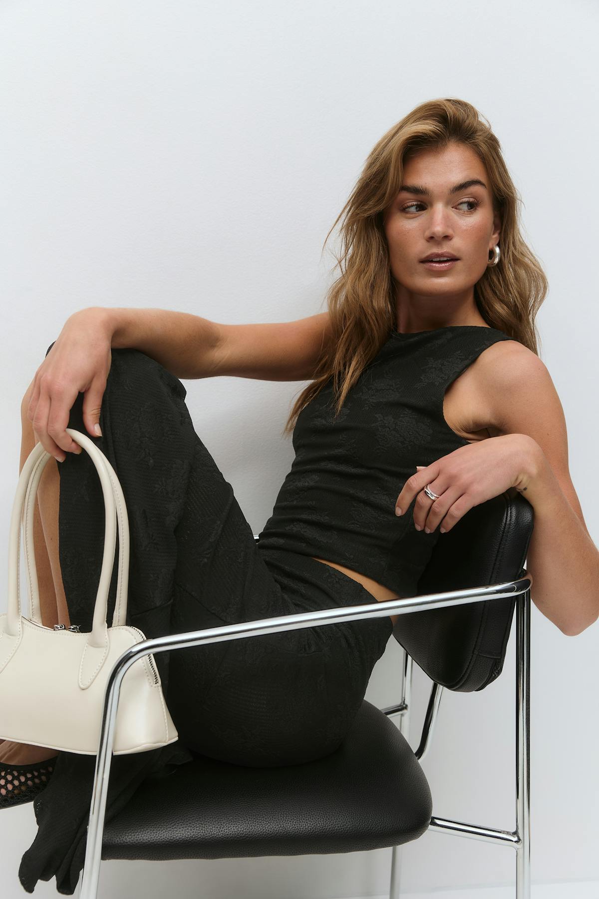 Jacquard tank - Noir