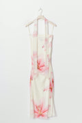 Midi scarf dress - Flower aop
