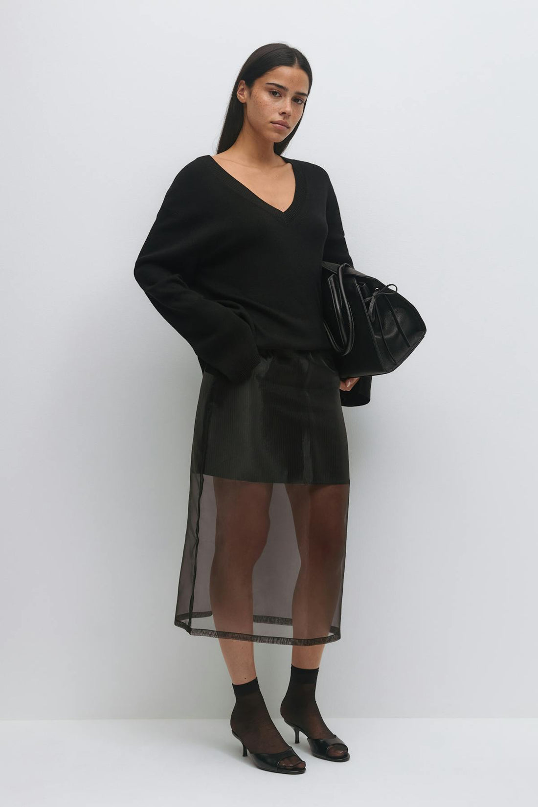 Sheer skirt - Pinstripe