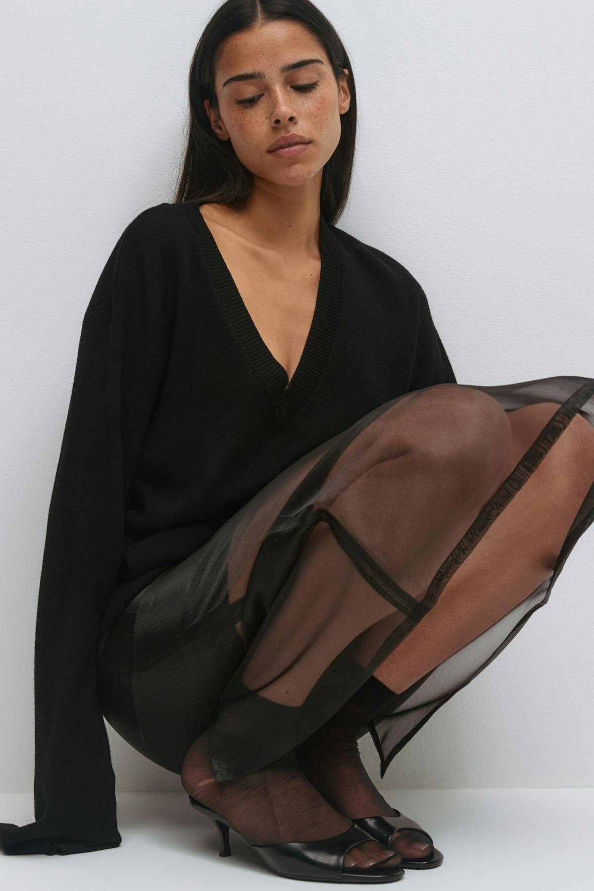 Sheer skirt - Pinstripe