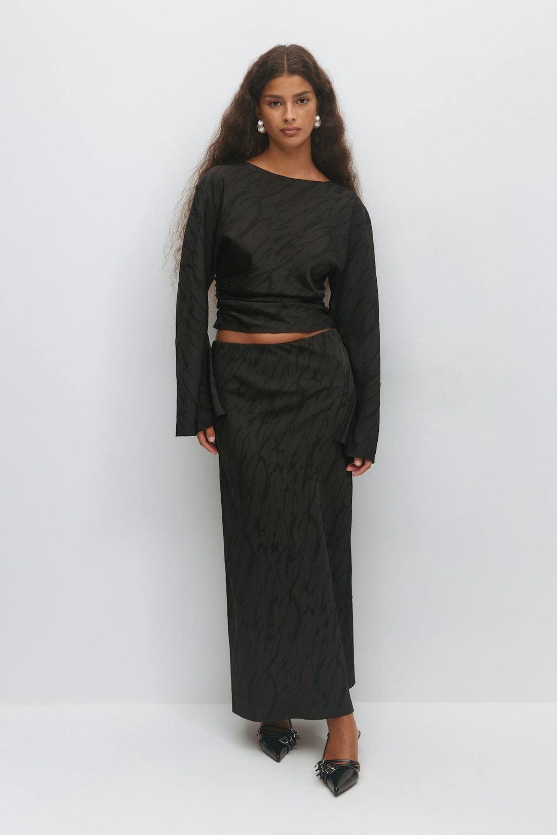 Structured skirt - Noir