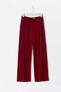 Satin loungewear trousers - Rouge foncé