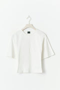 Sculpture seam detail top - Blanc cassé