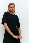 Sculpture seam detail top - Noir