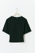 Sculpture seam detail top - Noir