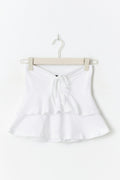 Ruffle top - Blanc cassé
