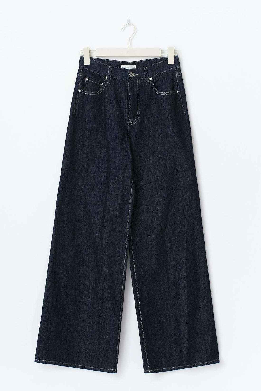 High and wide petite jeans - Dk rinse