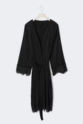 Satin loungewear robe - Gardenia