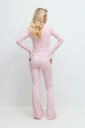 14+ sporty yoga leggings - Mauve pink