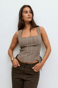 corset top - Vintage flower