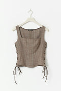 corset top - Vintage flower