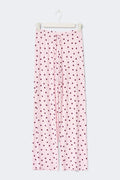 Low waist loungewear trousers - Gardenia