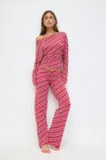 Low waist loungewear trousers - Stone
