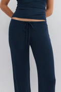 Low waist loungewear trousers - White/stripe