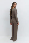 Low waist loungewear trousers - Noir