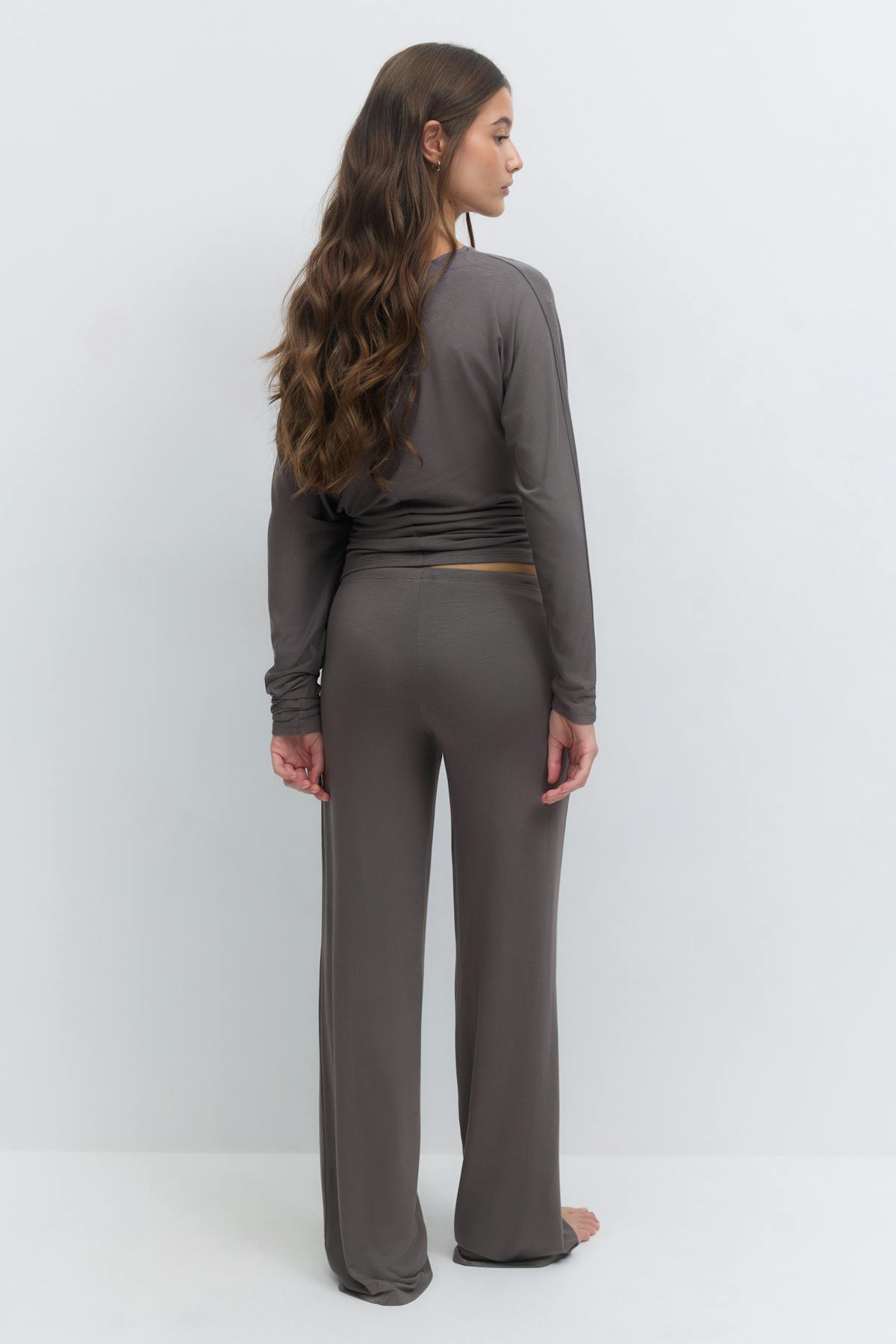 Low waist loungewear trousers - Teddy bear aop