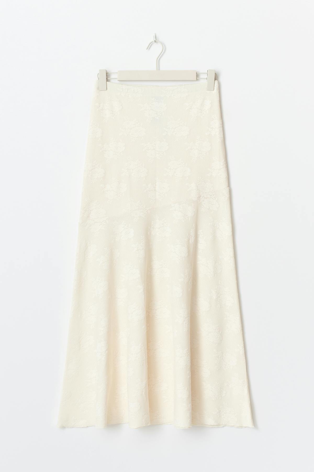 Jacquard skirt - Crème
