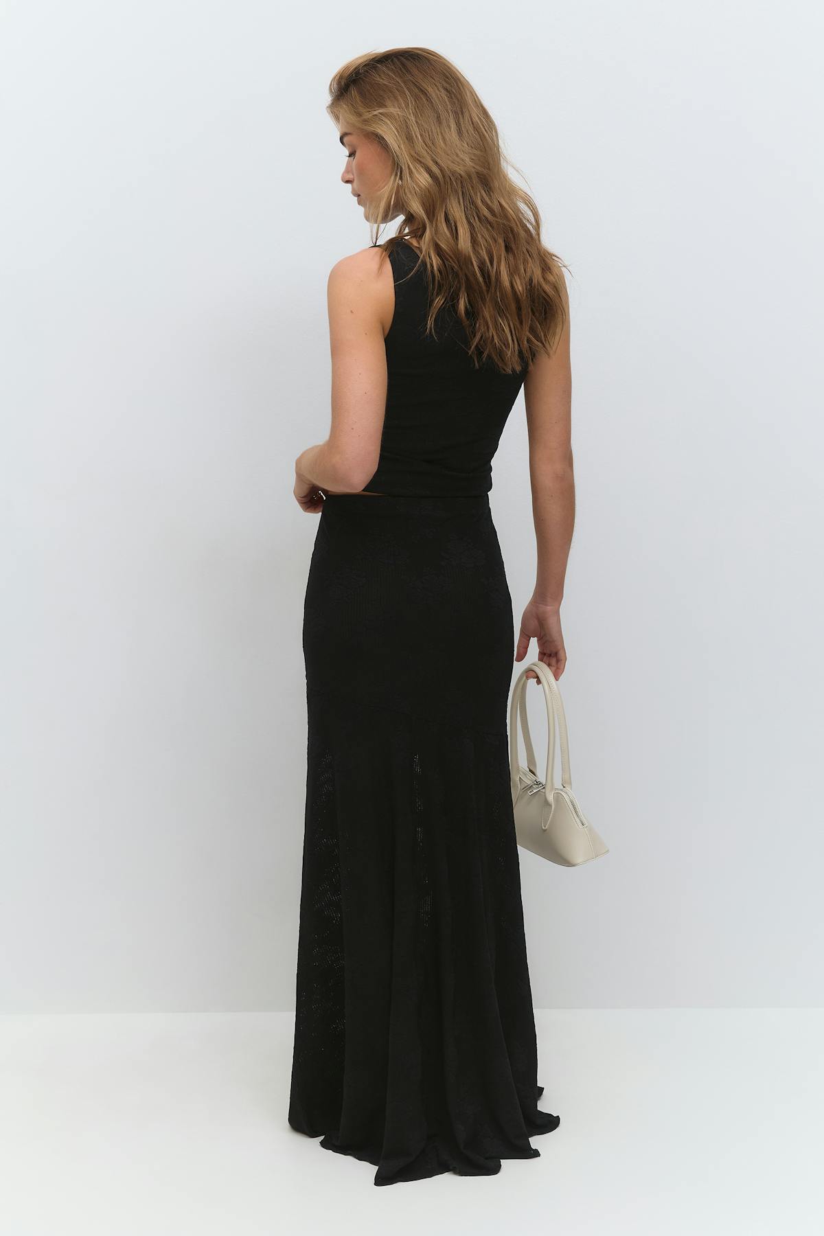 Jacquard skirt - Noir