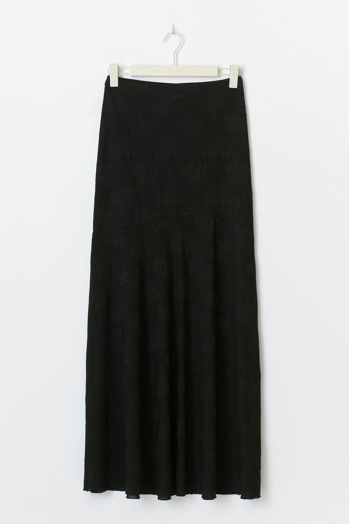 Jacquard skirt - Noir