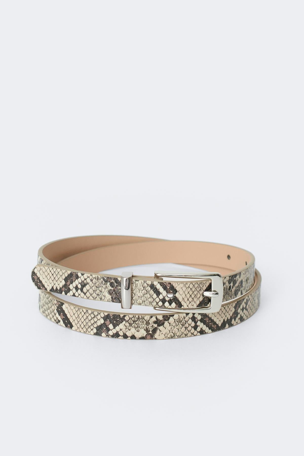 Square buckel hip belt - Snake