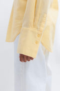 Oversized linen blend shirt - Golden haze