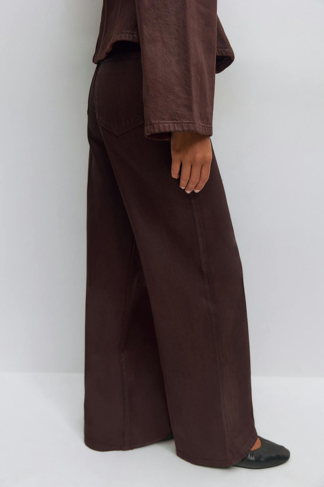 Coated jeans - Bordeaux