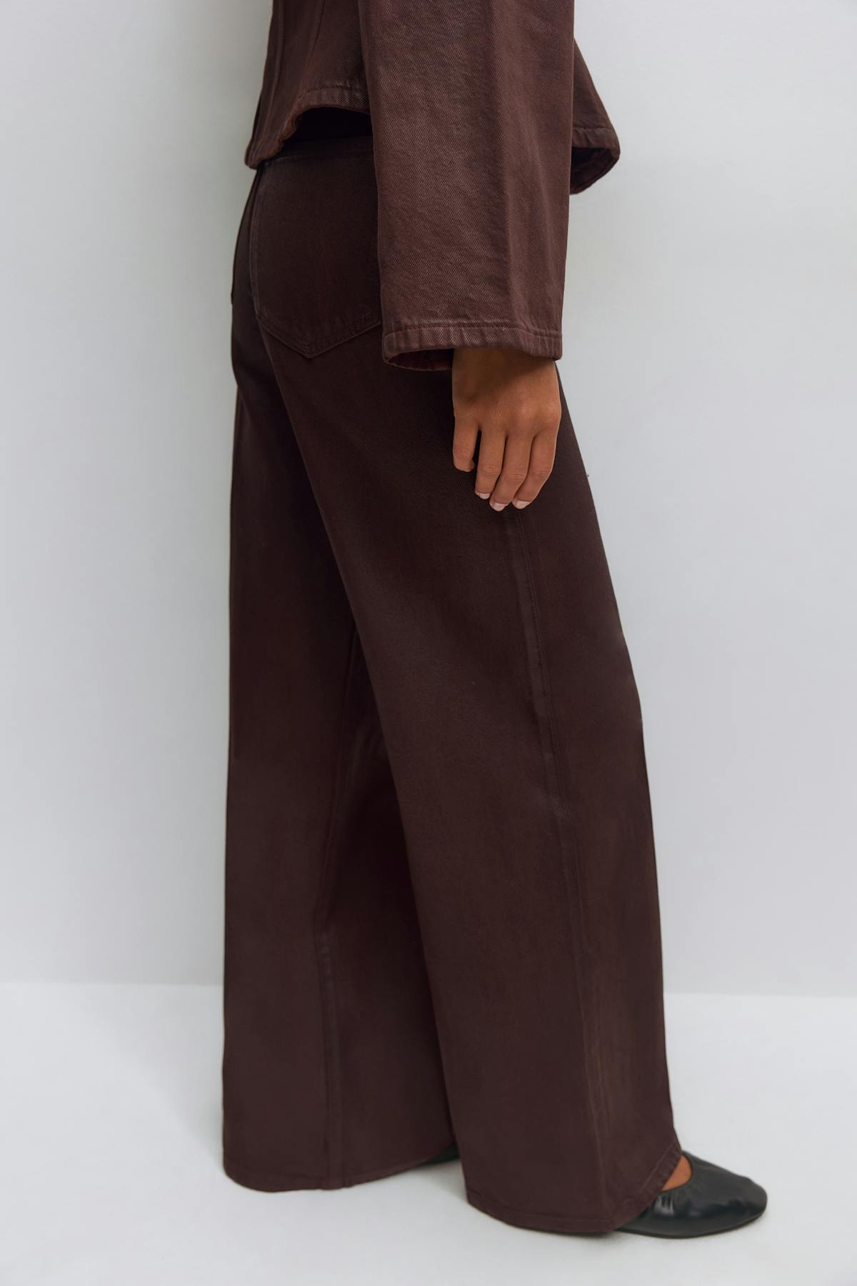Coated jeans - Bordeaux