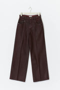 Coated jeans - Bordeaux