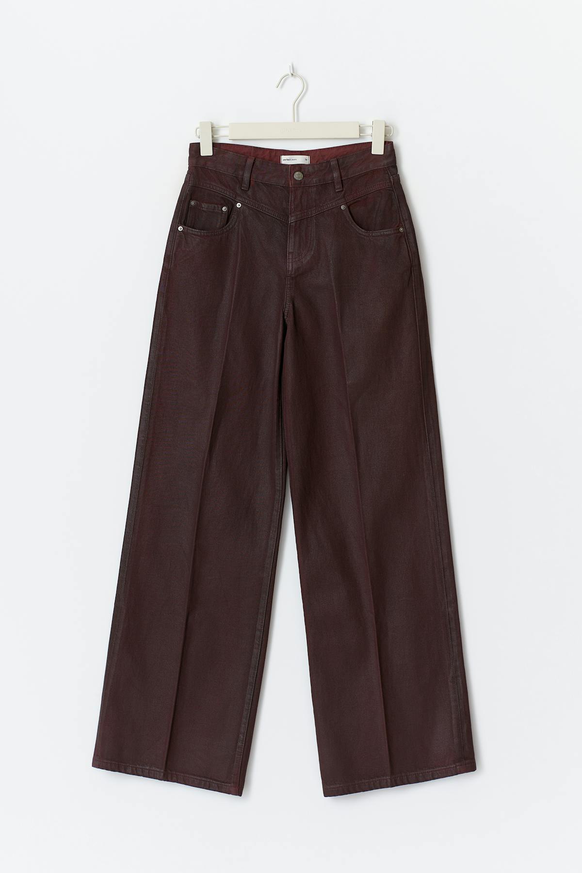 Coated jeans - Bordeaux