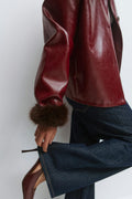 Faux fur cuffs - Marron foncé