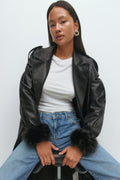 Faux fur cuffs - Noir