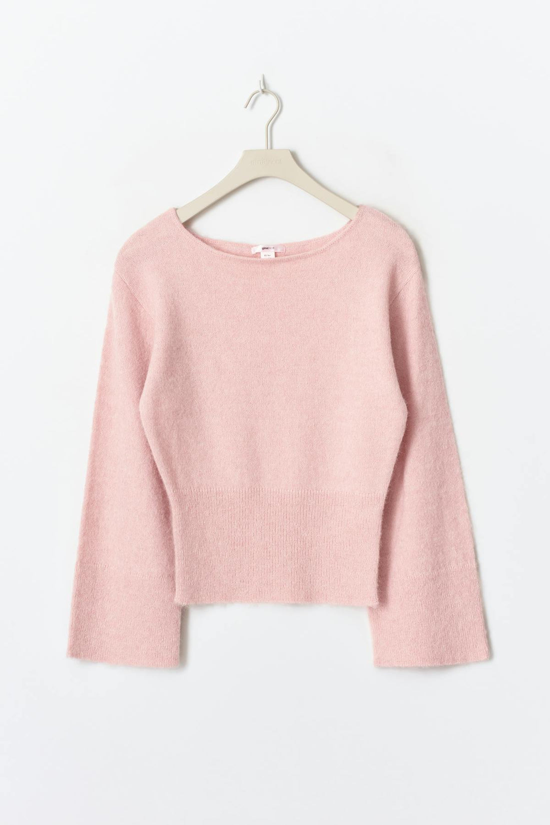 14+ shaped knitted sweater - Soft pink