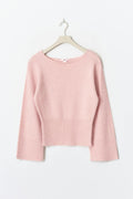 14+ shaped knitted sweater - Soft pink