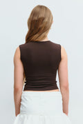 Y square neck top - Java