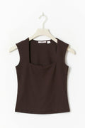 Y square neck top - Java