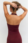 Yoga halterneck top - Bordeaux