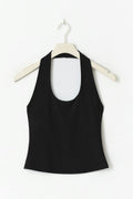 Yoga halterneck top - Noir