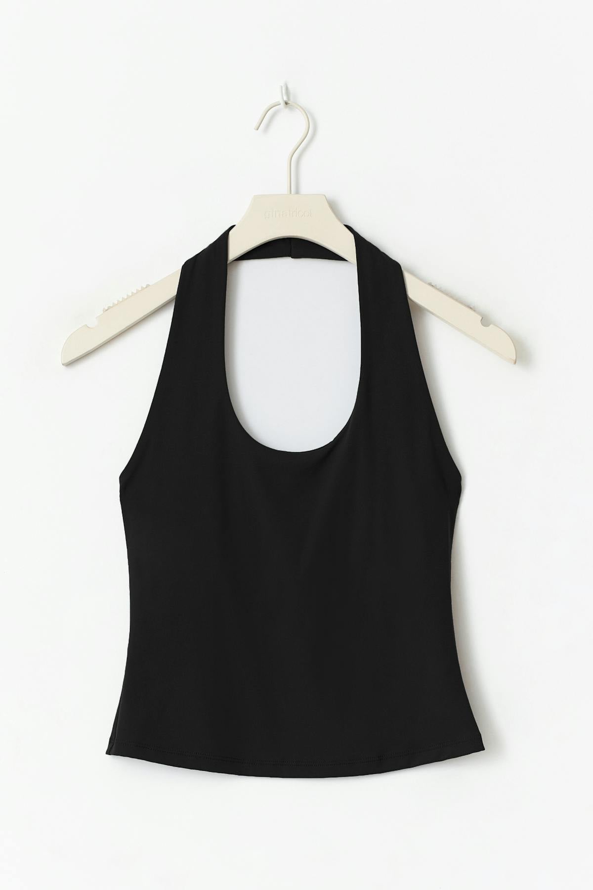 Yoga halterneck top - Noir