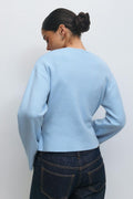 knitted wrap cardigan - Vanilla yellow