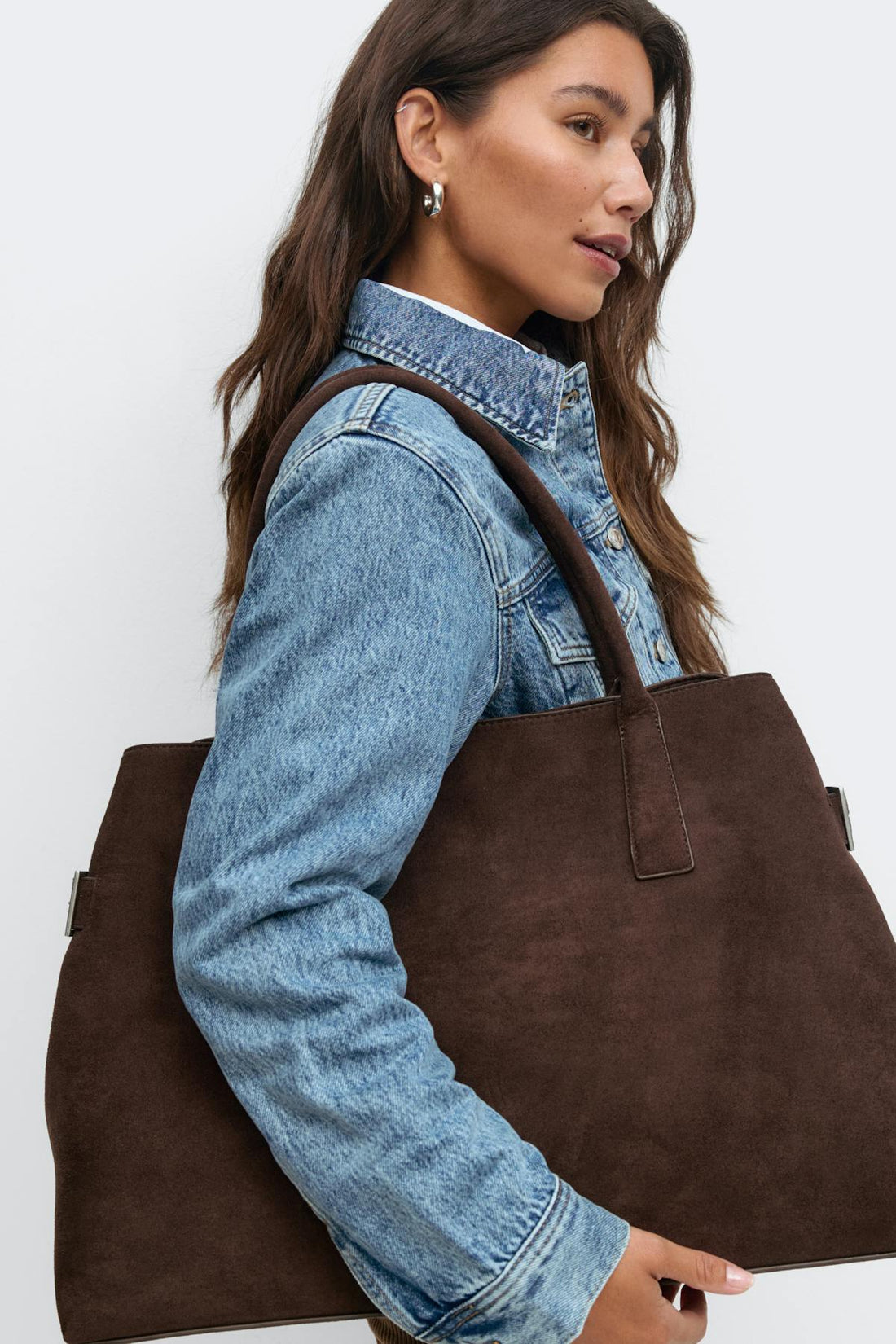 Large tote bag - Marron foncé
