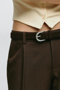 Suede belt